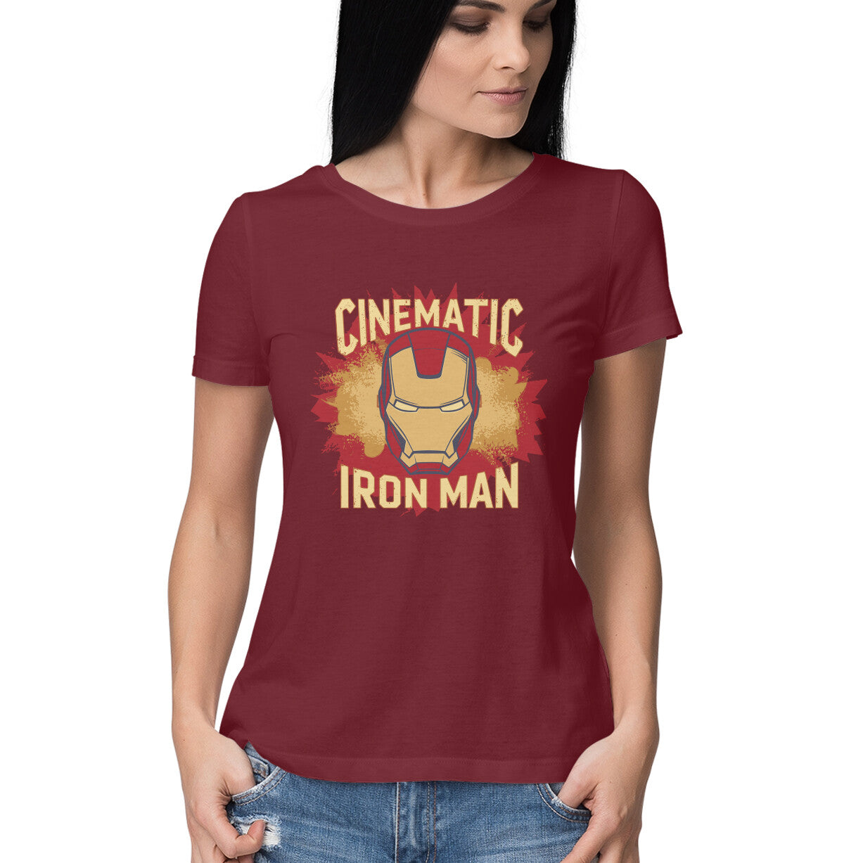 Cinematic Iron Man T-Shirt for Women