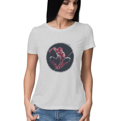 Round Neck Spiderman T-Shirt for Women