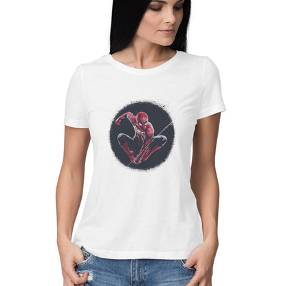 Round Neck Spiderman T-Shirt for Women