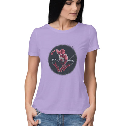 Round Neck Spiderman T-Shirt for Women
