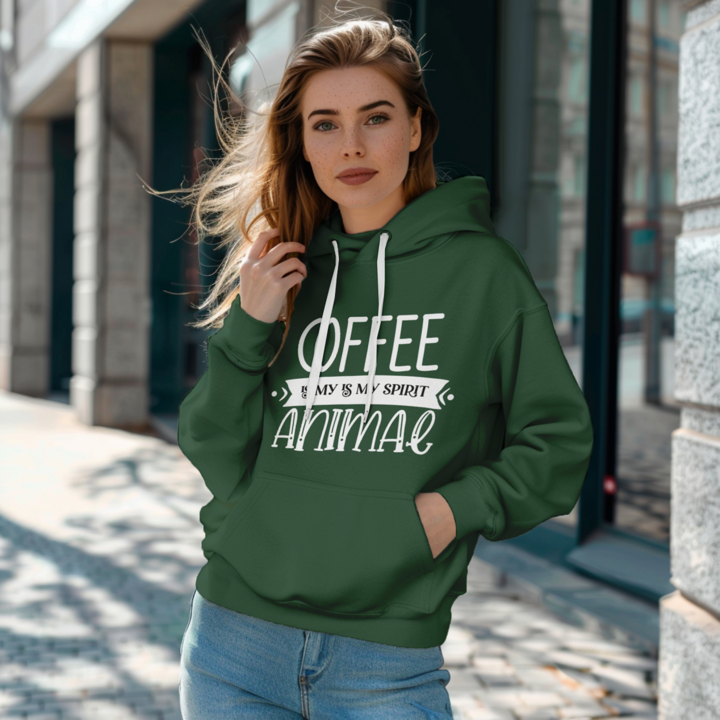 Spirit Animal Coffee Unisex Hoodie - Casual Koala
