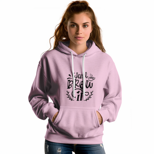 Just Brew it Printed Unisex Hoodie - Casual Koala