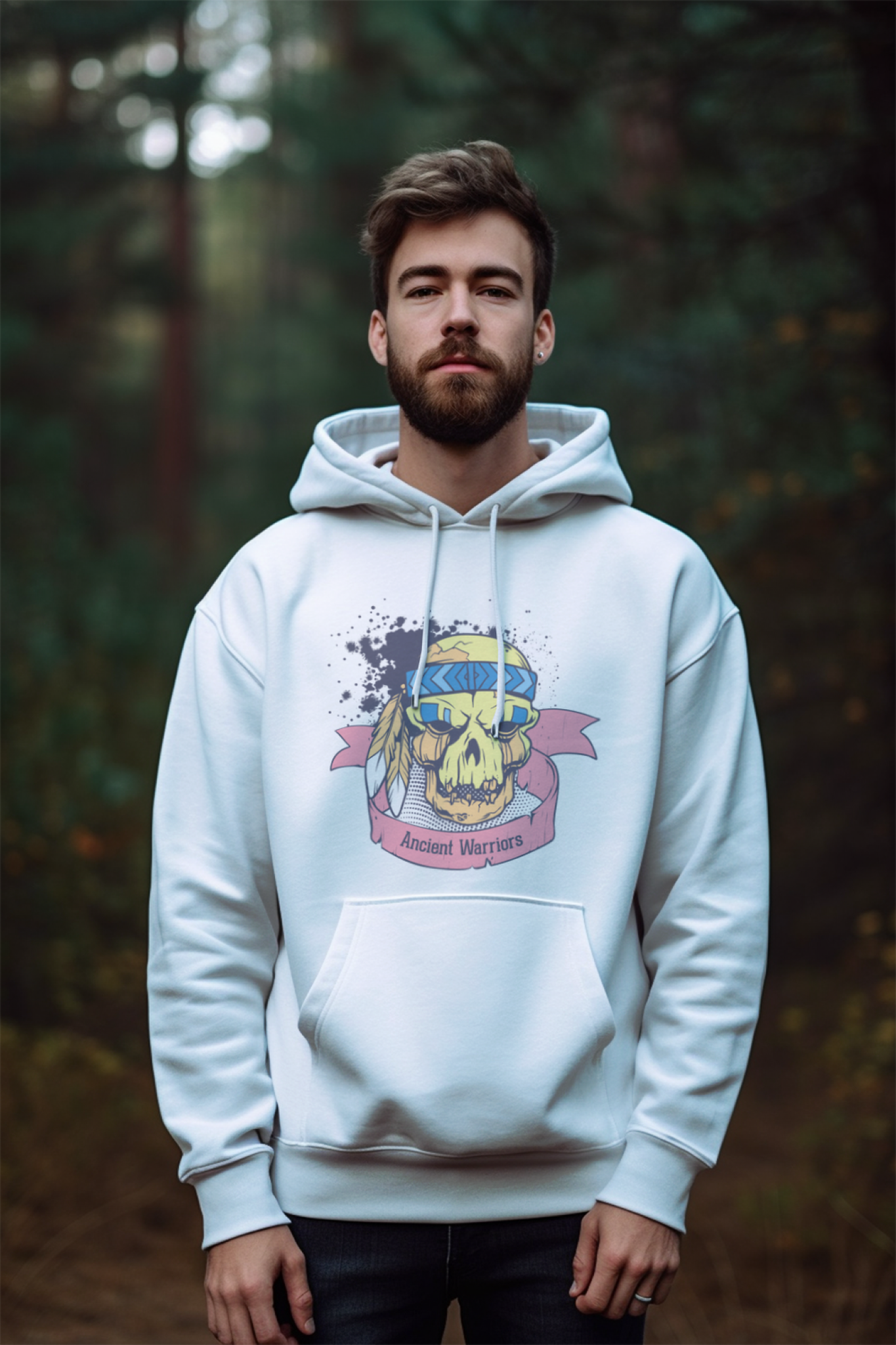 Ancient Warriors Printed Unisex Hoodie - Casual Koala